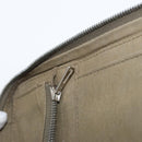 HERMES Fourre Tout Travel Case Canvas Khaki Auth am10597-20