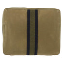 HERMES Fourre Tout Travel Case Canvas Khaki Auth am10597-13