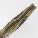 HERMES Fourre Tout Travel Case Canvas Khaki Auth am10597-5