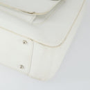 GUCCI Hand Bag Leather 2way White Silver 000 2058 0307 5 Auth am10598-9