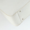 GUCCI Hand Bag Leather 2way White Silver 000 2058 0307 5 Auth am10598-18