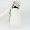 GUCCI Hand Bag Leather 2way White Silver 000 2058 0307 5 Auth am10598-3