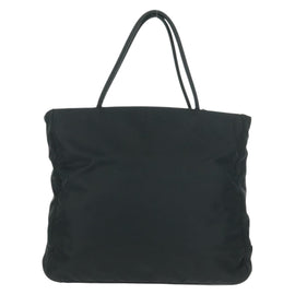 PRADA Tote Bag Nylon Black Silver Auth am10599V - 0