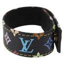 LOUIS VUITTON Monogram Multicolor South Court Bracelet Black LV Auth am10600V-4