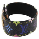 LOUIS VUITTON Monogram Multicolor South Court Bracelet Black LV Auth am10600V-5