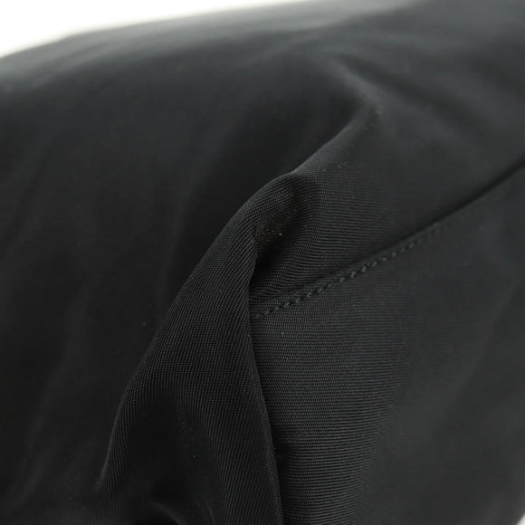 PRADA Tote Bag Nylon Black Silver Auth am10605V