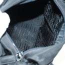 PRADA Tote Bag Nylon Black Silver Auth am10605V-11