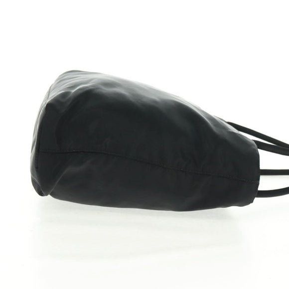 PRADA Tote Bag Nylon Black Silver Auth am10605V