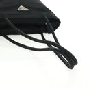 PRADA Tote Bag Nylon Black Silver Auth am10605V-7
