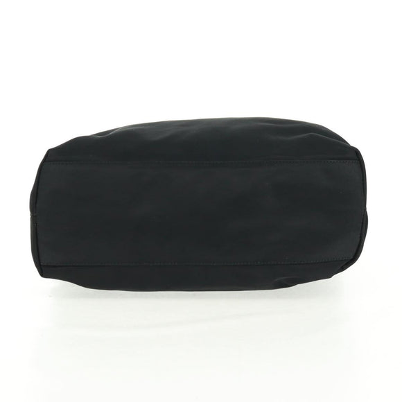 PRADA Tote Bag Nylon Black Silver Auth am10605V