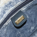GUCCI Micro GG Supreme Sherry Line Bag PVC Navy Gold 001 56 0852 Auth am10608-18