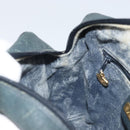 GUCCI Micro GG Supreme Sherry Line Bag PVC Navy Gold 001 56 0852 Auth am10608-20