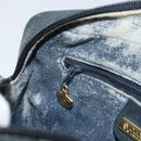 GUCCI Micro GG Supreme Sherry Line Bag PVC Navy Gold 001 56 0852 Auth am10608-21