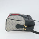 GUCCI Micro GG Supreme Sherry Line Bag PVC Navy Gold 001 56 0852 Auth am10608-3
