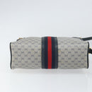 GUCCI Micro GG Supreme Sherry Line Bag PVC Navy Gold 001 56 0852 Auth am10608-5