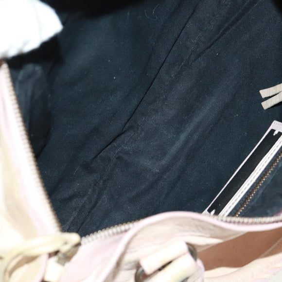 BALENCIAGA The First Hand Bag Leather 2way Pink 103208 Auth am10609V