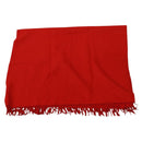 Christian Dior Stole Wool Red Auth am10612-3