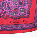 Christian Dior Stole Red Auth am10613-11