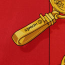 HERMES Carre 90 Scarf ""Memoire d'Hermes"" Silk Red Auth am10617V-14