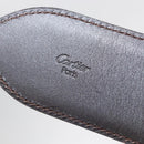 CARTIER Adjustable Belt Leather 32.3""-34.6"" Black Auth am10618V-17