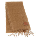 LOEWE Anagram Mohair Scarf Wool Beige Auth am10619V-1