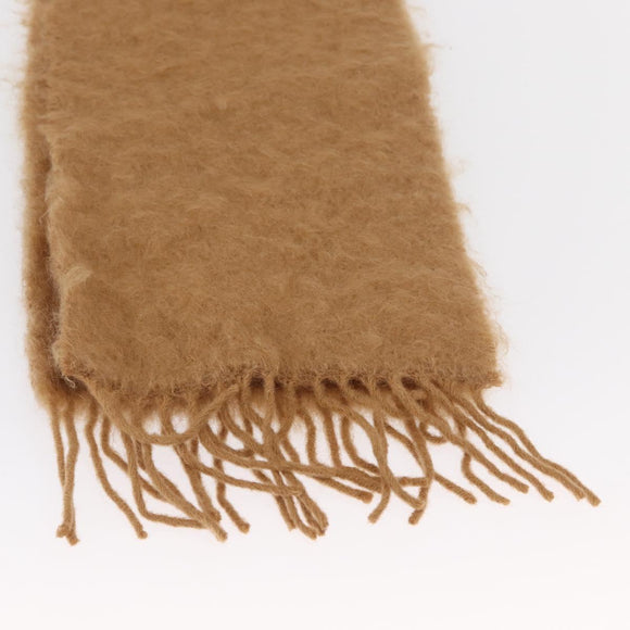 LOEWE Anagram Mohair Scarf Wool Beige Auth am10619V