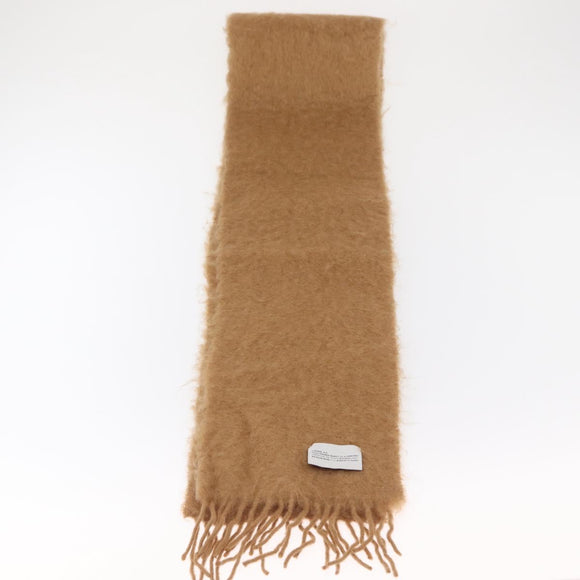 LOEWE Anagram Mohair Scarf Wool Beige Auth am10619V