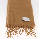 LOEWE Anagram Mohair Scarf Wool Beige Auth am10619V-15