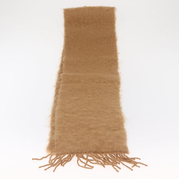 LOEWE Anagram Mohair Scarf Wool Beige Auth am10619V