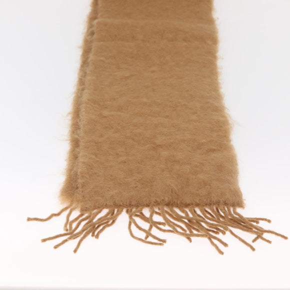 LOEWE Anagram Mohair Scarf Wool Beige Auth am10619V