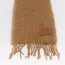 LOEWE Anagram Mohair Scarf Wool Beige Auth am10619V-5