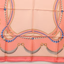 CARTIER Scarf Silk Pink Auth am10623V-9