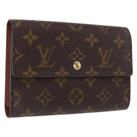LOUIS VUITTON Monogram Porte Tresor Etui Papie Wallet M61202 LV Auth am10624V