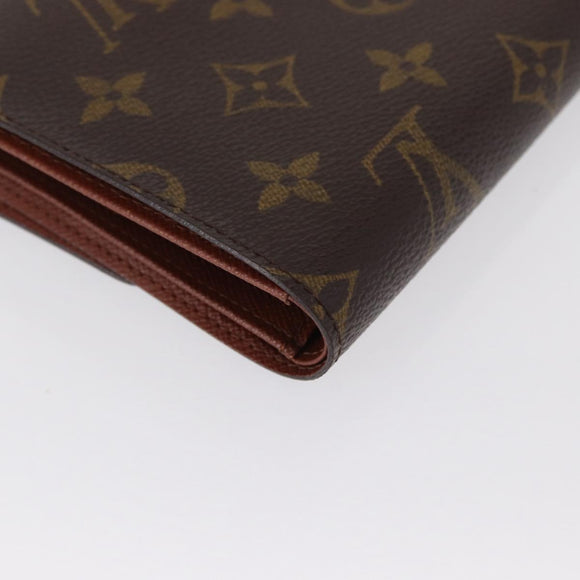 LOUIS VUITTON Monogram Porte Tresor Etui Papie Wallet M61202 LV Auth am10624V