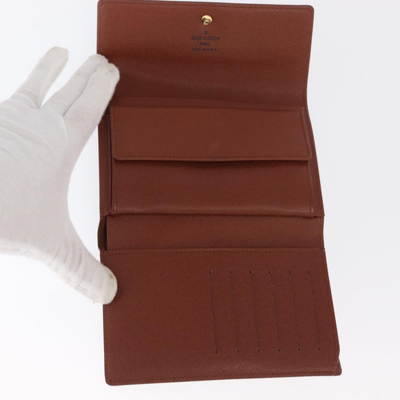 LOUIS VUITTON Monogram Porte Tresor Etui Papie Wallet M61202 LV Auth am10624V