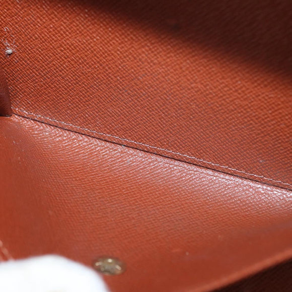 LOUIS VUITTON Monogram Porte Tresor Etui Papie Wallet M61202 LV Auth am10624V