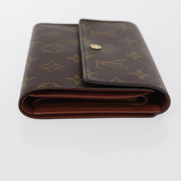 LOUIS VUITTON Monogram Porte Tresor Etui Papie Wallet M61202 LV Auth am10624V