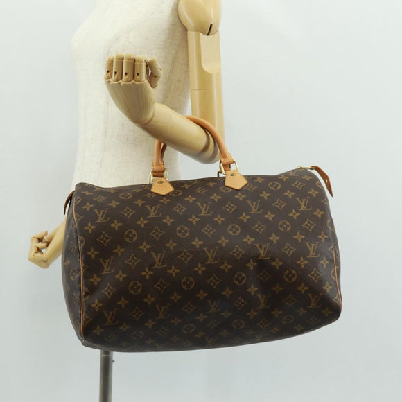 LOUIS VUITTON Monogram Speedy 40 Hand Bag M41522 LV Auth am10626V