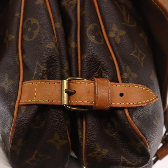 LOUIS VUITTON Monogram Saumur 30 Shoulder Bag M42256 LV Auth am10631