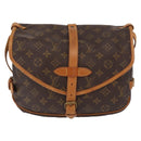 LOUIS VUITTON Monogram Saumur 30 Shoulder Bag M42256 LV Auth am10631-13