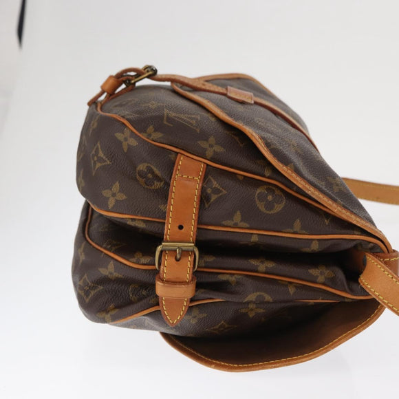 LOUIS VUITTON Monogram Saumur 30 Shoulder Bag M42256 LV Auth am10631
