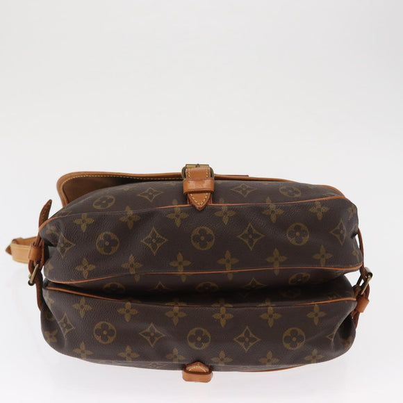 LOUIS VUITTON Monogram Saumur 30 Shoulder Bag M42256 LV Auth am10631