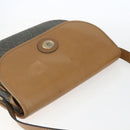 Christian Dior Honeycomb Canvas Shoulder Bag PVC Gold Khaki Auth am10634-6