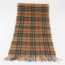 Burberrys Nova Check Scarf Wool Beige Auth am10638-10