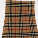 Burberrys Nova Check Scarf Wool Beige Auth am10638-14