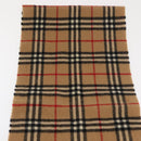 Burberrys Nova Check Scarf Wool Beige Auth am10638-3