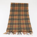 Burberrys Nova Check Scarf Wool Beige Auth am10638-6