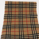 Burberrys Nova Check Scarf Wool Beige Auth am10638-7