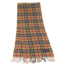 Burberrys Nova Check Scarf Wool Beige Auth am10639V-1