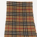 Burberrys Nova Check Scarf Wool Beige Auth am10639V-3